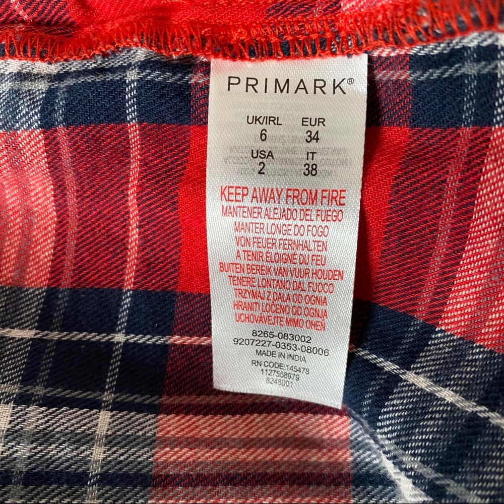 RED Plaid Flannel Tartan Button-Down Shirt - Picture 11 of 12
